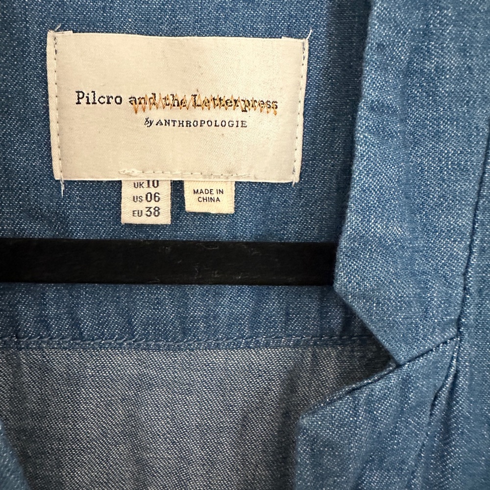 Anthropologie Pilcro and the Letterpress Chambray Jumpsuit - Picture 3 of 7